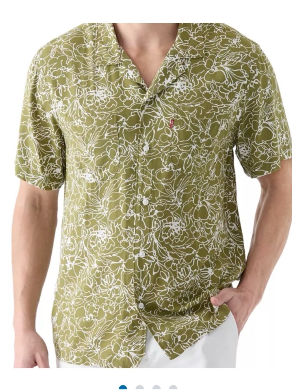 Levi's® Classic Camper Printed Button Down Short Sleeve Shirt
